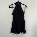 Lulus  Women's Black Lace Trim Sleeveless Mini Skater Dress Size S Photo 1