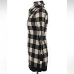 Ralph Lauren Vintage Rugby Black Cream Plaid Wool Cashmere Sweater Dress Size S Photo 2