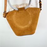 Banana Republic  Suede Ring-Handle Bucket Bag –Camel Tan Adjustable Crossbody Photo 6