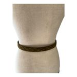 Echo Army Green Genuine Suede Quilted Fashion Belt Size S Photo 6