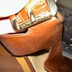 Michael Kors Leather Brown Wedge Sandals Photo 5