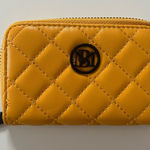 Badgley Mischka  Golden Yellow / Orange Quilted Wallet Photo 0