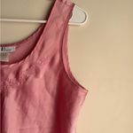 Vintage Pink Satin Sleeveless Women's Top Size Large Photo 2