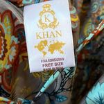 Khan Women’s Colorful Floral Backless Bohemian Tie Bow Sleeveless Midi Dress OS Size undefined Photo 8