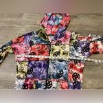 Kathmandu Imports Full Zip Multicolor Tie Dyed Hoodie Mushrooms Womens L Hippie Red Size L Photo 3