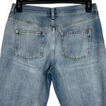 We The Free Free People SZ 29 Maggie Straight Crop Jeans Distressed Button-Fly Photo 5