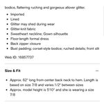 City Studios Juniors' Ruched Corset Glitter-Knit Gown Photo 4