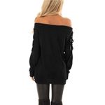 1.4.3. Story by Line Up 143 Story dark green off shoulder long sleeve sweater with cutouts size small Photo 2