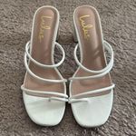 Lulus Kaylah White High Heel Sandals - Size 9 Photo 0