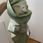 Nike NWT YOGA dri-fit neon green ribbed high waist leggings size small Photo 6