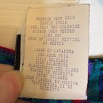 Vintage 80s Special Effects Abstract Artsy Blouse 18 Bold Jewel Tone Statement Blue Photo 4