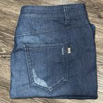 Juicy Couture  Womens Jean Shorts Dark Wash Blue Light Distressed Size 6 EUC Photo 5