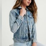 Lucky Brand The Tomboy Trucker Denim Jacket Photo 4