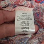 Ransom Coral & Blue Paisley Lace Trim Halter Tank Top Boho Festival Size Medium Pink Photo 6