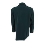 Vtg Wool Cashmere Blend Blazer Dark Green Women 16 Pea Coat Single Breasted Photo 5