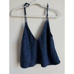 Victoria's Secret  Women's Navy Zebra Pajama Set Size Medium Satin Cami & Shorts Photo 8