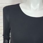 Love Fast Live Hard Lace Panel Sleeve Tunic Dress Black Large Gothic Boho Witchy Photo 4