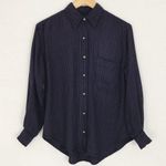 Lee Vintage Plaid Button-Down Top in Navy | Size S Photo 11