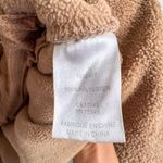 Bailey 44 Teddy Sherpa 1/2 Zip Pullover Camel Tan Toggle Waist Sz S Brown Photo 4