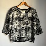 Madewell NEW  Hi LineBirmingham Black/White Sweater Wool Photo 1