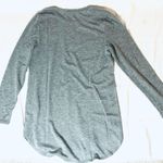 Joan Vass Oversized Grey Long-Sleeve Crew Neck Tee Photo 8