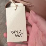 Kayla + Ava Vegan Leather Dusty Rose Bucket Bag Pink Photo 4