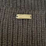 Steve Madden Womens Beanie Knit Faux Fur Pom Wide Cuff OS Cloud Ski Snow Black Photo 3