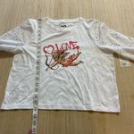 SO  Cupid Cherub Angel White Top Eyelet Sleeves Juniors Small Brand New Love Photo 3