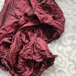 Jessica McClintock  Maxi A-Line Bustled Skirt Maroon Red 6 Photo 3