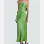 Revolve Bec + Bridge Moon Dance Green Strapless Maxi Dress Photo 1