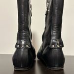 Trussardi Italy equestrian riding black leather boot Size 6 Photo 4