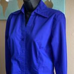 Worthington women’s 4 button down dress shirt dark blue Photo 1