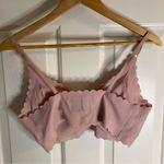 None Boutique Soft Pink bra with removable pads, size XL, scalloped trim Photo 5