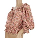 Dress Forum Floral Smocked Blouse Women's Small Photo 2