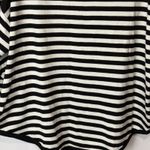 Philosophy NWT Woman 1X Plus Black White Stripe Pullover Sweater Intarsia Photo 5
