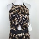 Leith NWT sequin cut out mini dress disco party Photo 2