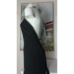 J'adore Maxara Black Bodycon Halter Maxi Strappy Dress Diamante Size 40 Small Photo 2