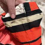 Anthropologie Anthro We Love Vera Licorice Lanes Red Rouge Motif A-Line Striped Skirt Size 10 Photo 4