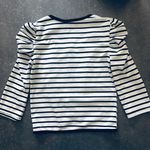 Zinga Striped Top White Size M petite Photo 3