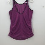 Lululemon purple flow Pink V Neck Ruched Wide Strap Activewear Tank Top 4 Photo 4