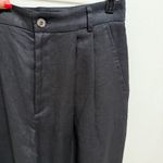 Reformation mason linen pant black high rise drapey wide leg trouser 8Petite NWT Photo 4