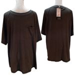 Mirol NWT - Heather Charcoal Gray Women's Short Sleeve Crew Neck T-Shirt XL Photo 1