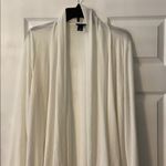 Motherhood  White  Open Front Cardigan size XL length 30” bust 42” long sleeve Photo 1