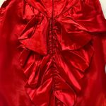 Vintage Deadstock Red Satin Sweetheart Dress Size 9 Photo 5