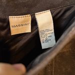 Massini Dark Brown 100% Genuine Leather Full Length Skirt Photo 3