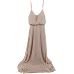 Birdy Grey  Gwennie Chiffon Bridesmaid Dress V Neck Blouson Blush Pink Medium Photo 1