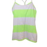 Lululemon ‎ Women 8 Power Y Tank Luon Light Bold Stripe Zippy Green Neon Green Photo 5