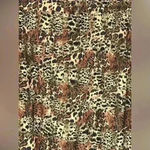 Chico's NWT Chico’s Women’s Size 1 (Medium/Size 8) Silk Open Front Jacket Animal Print Photo 10
