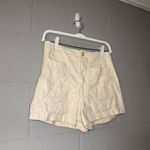 Maeve  by Anthropologie The Colette Linen Blend Cream High-Waisted Shorts Size 28 Photo 4