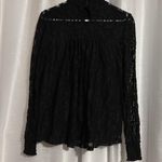 Adiva High Neck Lace Long Sleeve Black Size L Photo 1